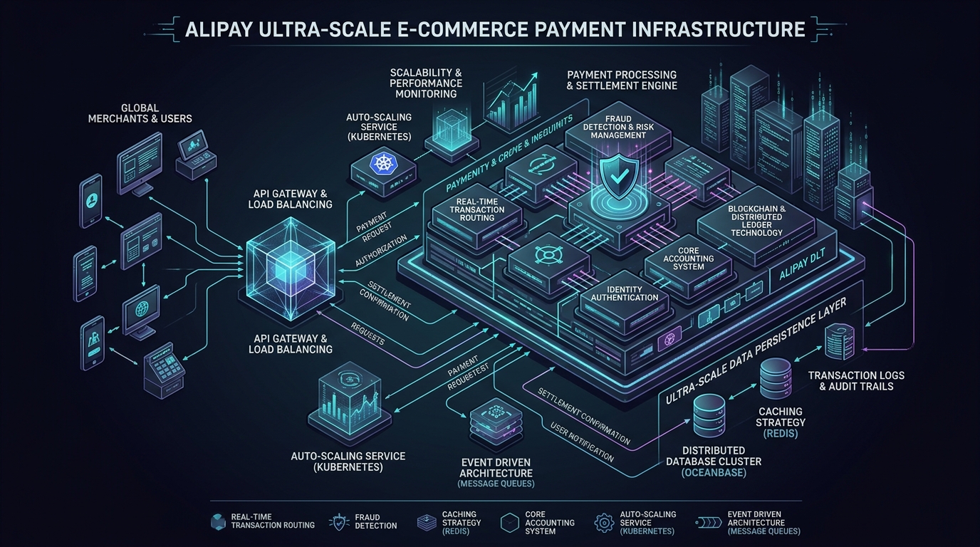 Alipay Double 11 architecture explained: 544,000 payment TPS — distributed payment processing at scale