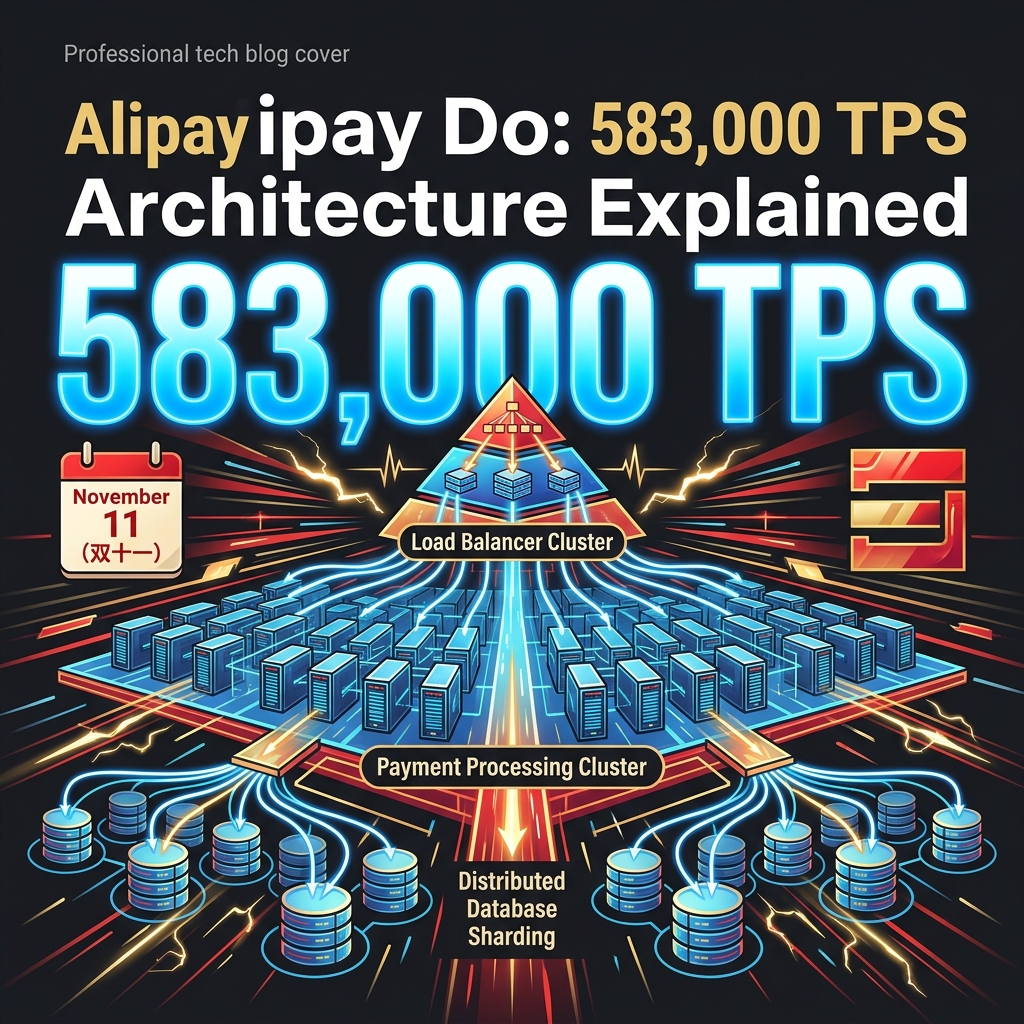 Alipay Double 11 architecture explained: 583,000 TPS — distributed payment processing at scale