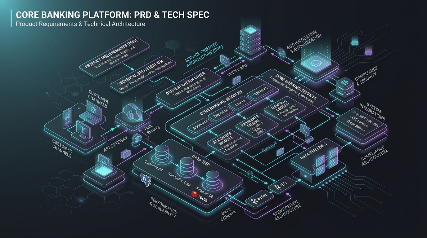 Core Banking Developer Roadmap series: architecture patterns, fintech microservices, and Go