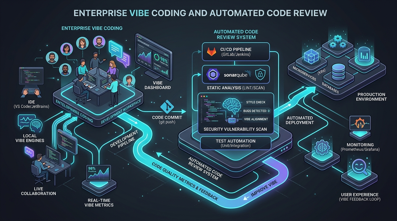 The Vibe Coding Revolution and Enterprise Code Review Guardrails architecture