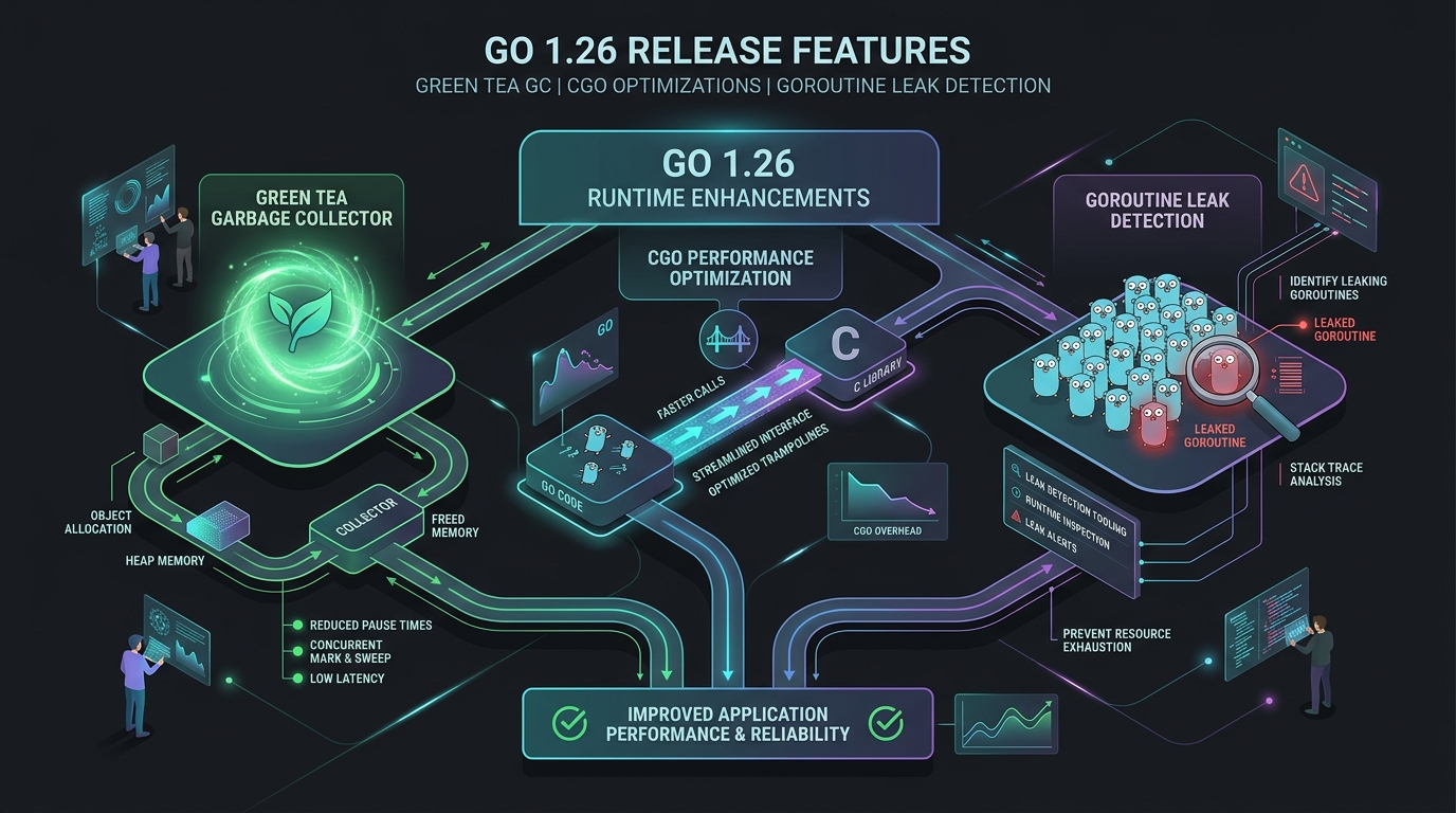 Go 1.26 Green Tea GC and CGO performance: garbage collection improvements and latency reduction