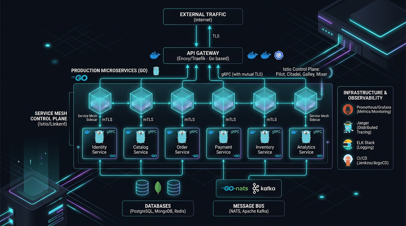 Go microservices architecture production guide 2026