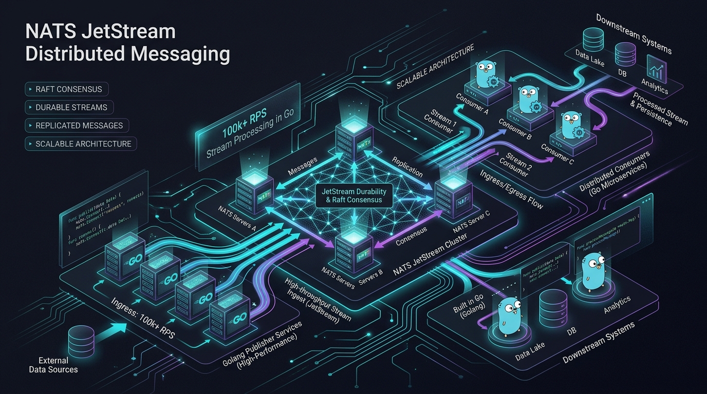 NATS JetStream Production Guide for Go Developers: 100k RPS Architecture