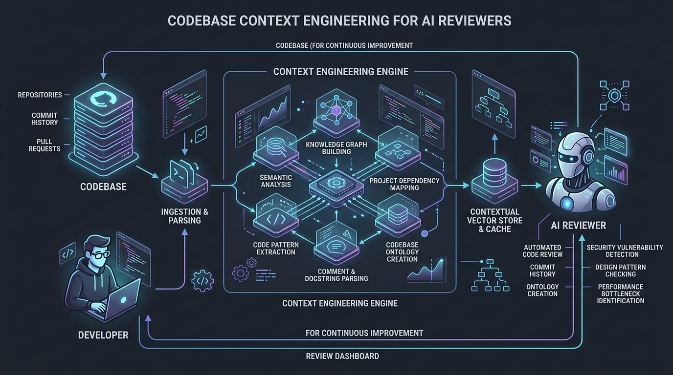 Codebase Context Engineering for AI Reviewers AST dependency graph