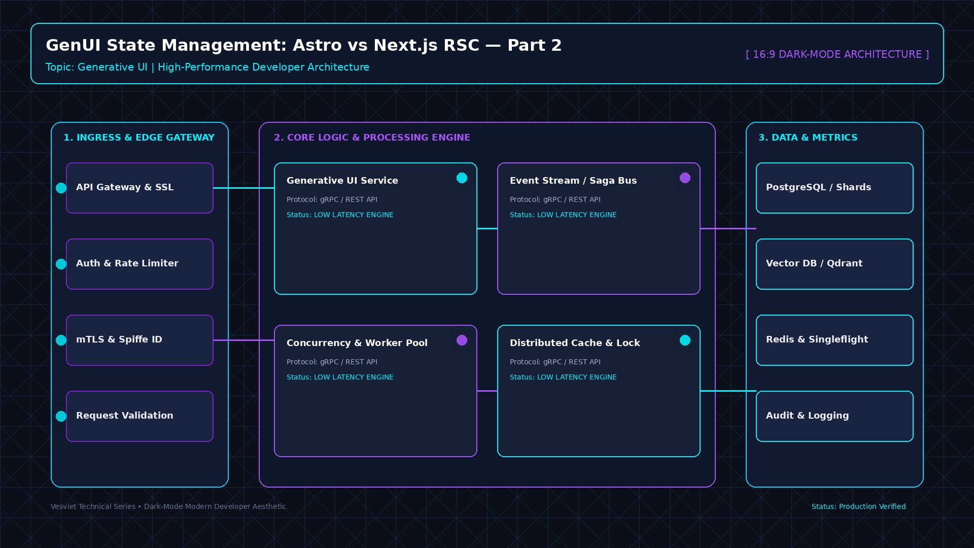 GenUI State Management: Astro vs Next.js RSC architecture