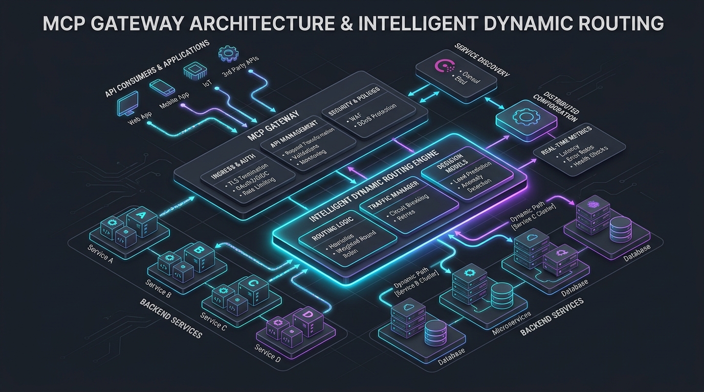 MCP Gateway Architecture and Routing topology diagram