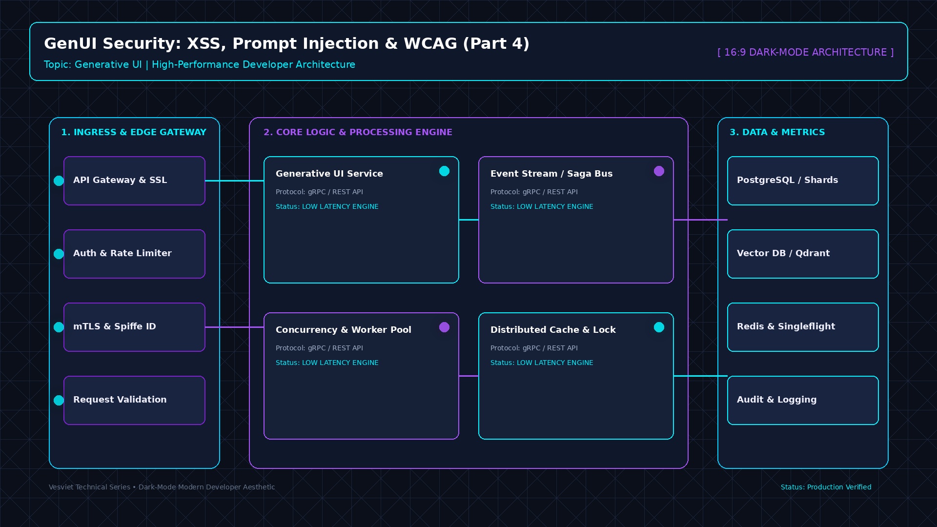 GenUI Security: XSS prevention and WCAG accessibility in Generative UI