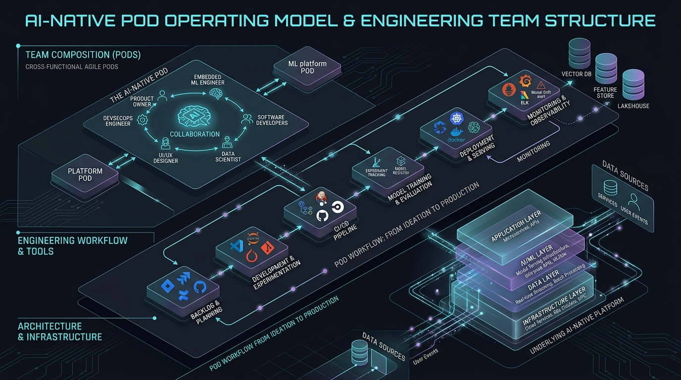 Operating Model Evolving Your Team pod structure diagram