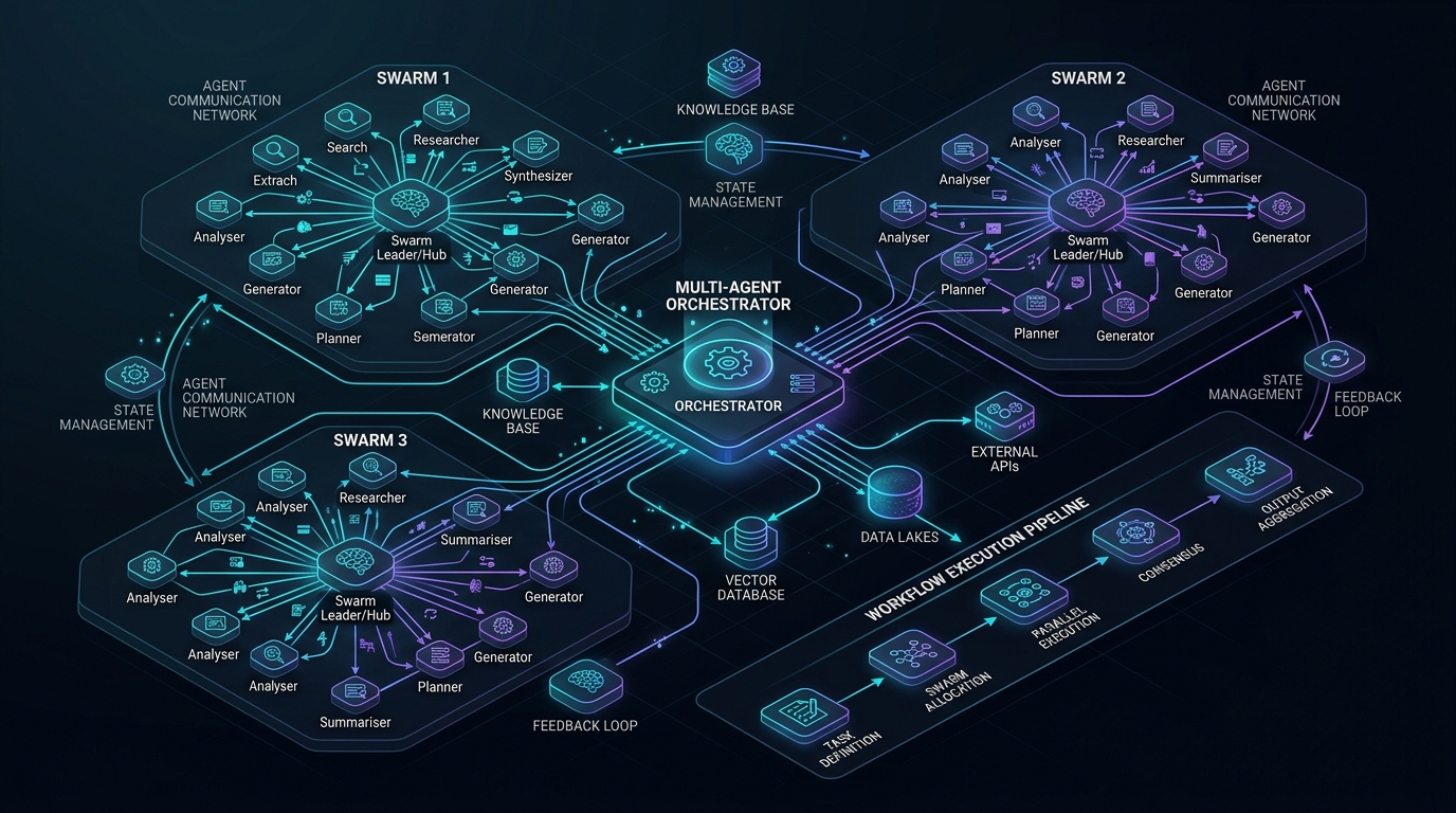 From Coder to Orchestrator multi-agent swarm workflow architecture
