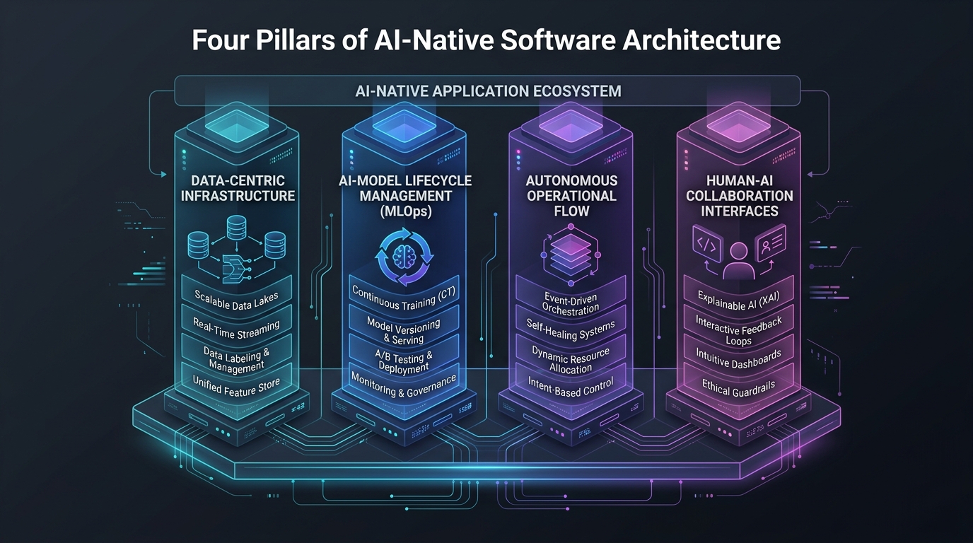 Building AI Native Architecture system topology diagram
