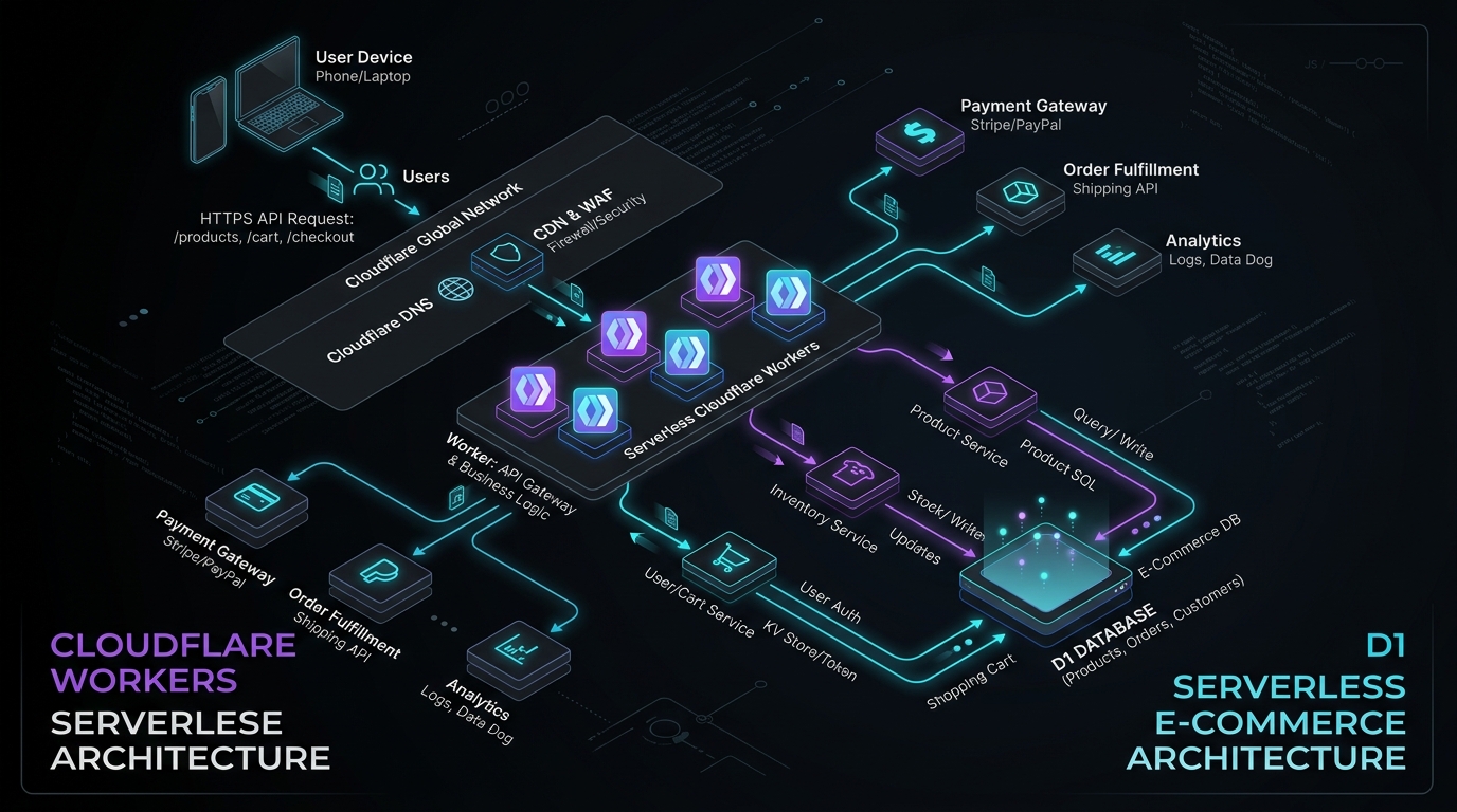 Serverless e-commerce with Cloudflare D1: SQLite at the edge for high-performance storefronts
