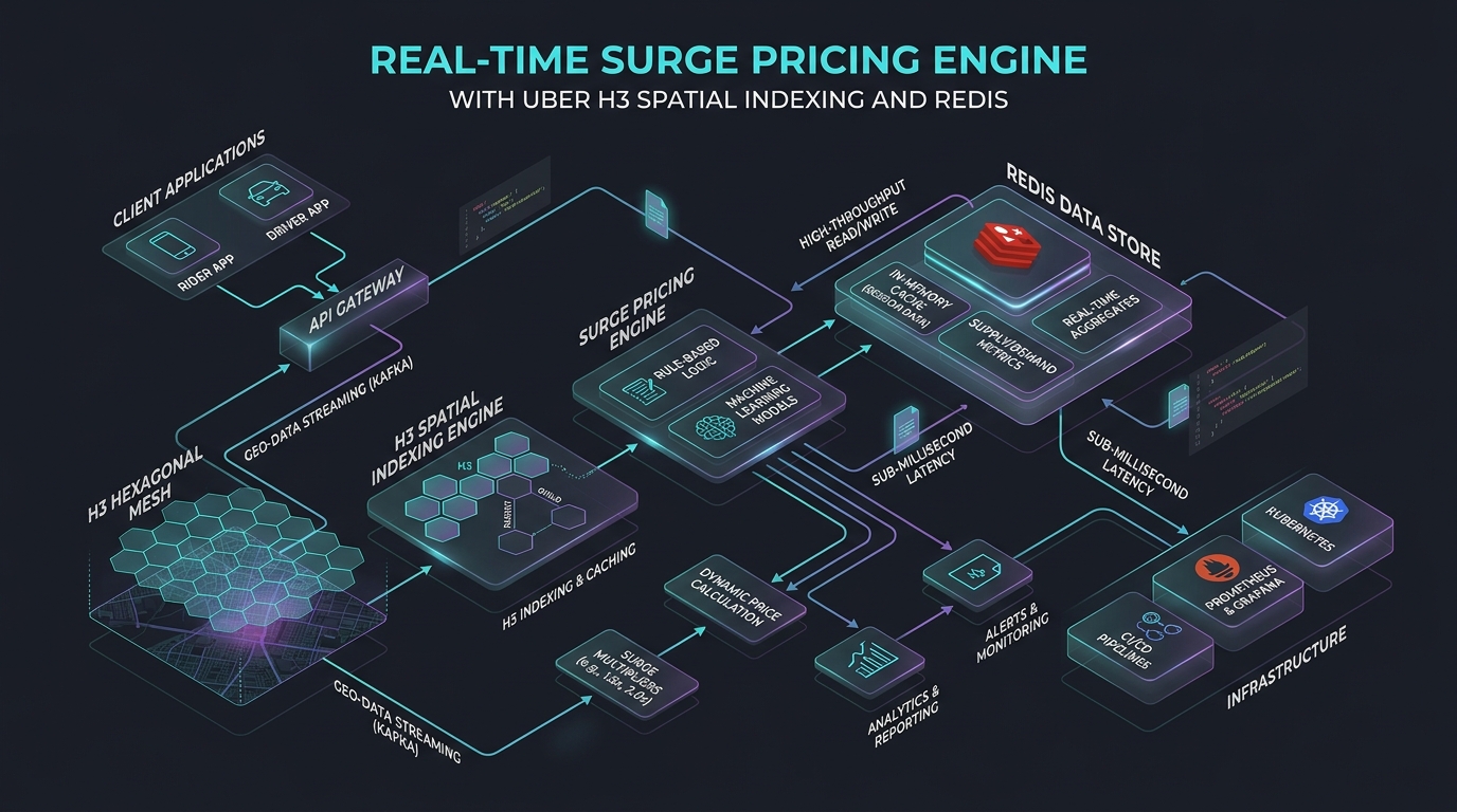 Surge Pricing Algorithm & Spatial Indexing Architecture