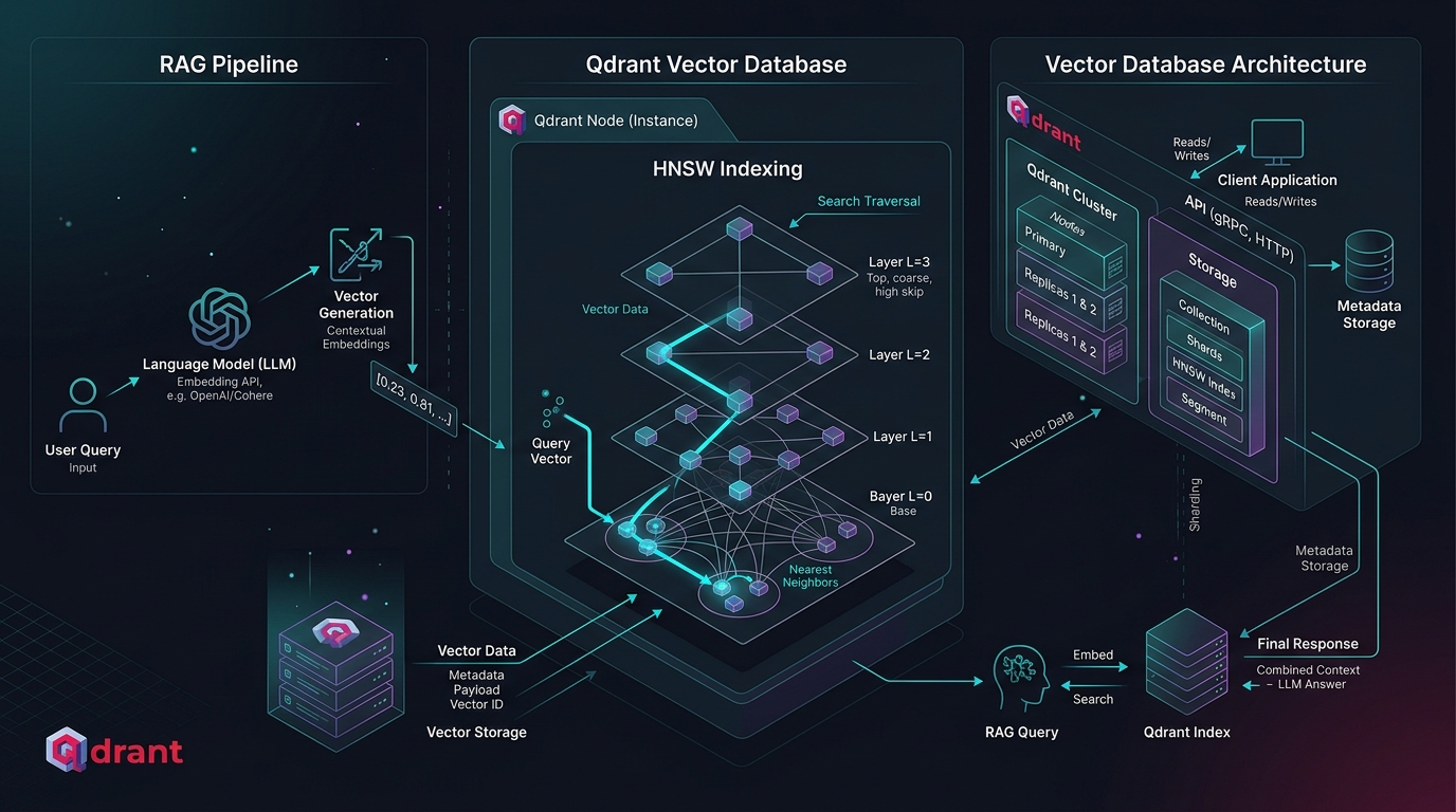 Vector Database Architecture: HNSW Indexing & RAG Pipelines with Qdrant