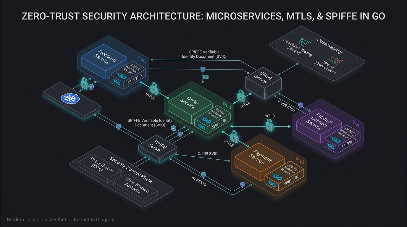 Zero-Trust Architecture for Microservices: mTLS & Production Go Guide